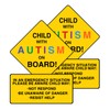 2 Pack Autism Awareness Car Magnets - Child with Autism