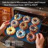 Large Silicone Donut Pan for Baking, 9 Cavity Non-Stick Food