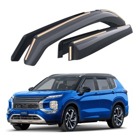 Goodyear Shatterproof in-Channel Window Deflectors for Mitsubishi Outlander 2022-2026, Rain Guards, Window Visors for Cars, Vent Deflector, Car Accessories, 4 pcs - GY008026