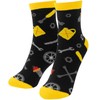 GRUSS & CO Socks Set with "Gib Gas" Motif, Gift