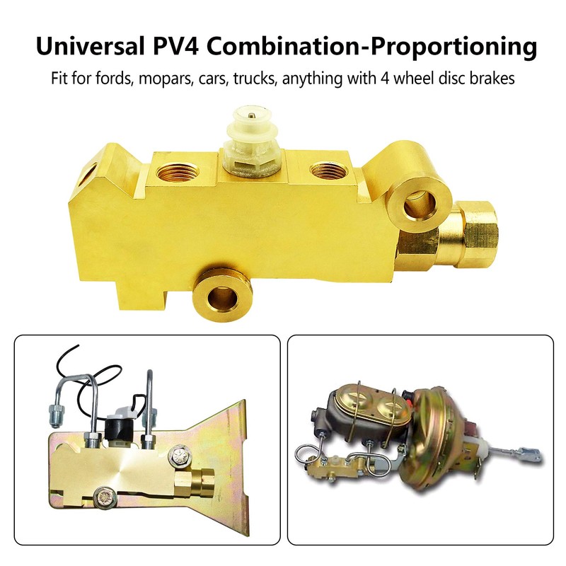 PV4 Brass Combination-Proportioning Valve, 172-1361 PV71 Disc-Disc Brake System Fit
