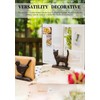 Zestify Exquisite Vintage Cast Iron Napkin Holder With Playful Standing