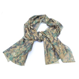 Camouflage Mesh Material Hunting Shemagh Scarf Balaclava Head Neck Cover (Marpat)