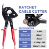 HKS Ratchet Cable Wire Cutter Heavy Duty for Cutting Electrical