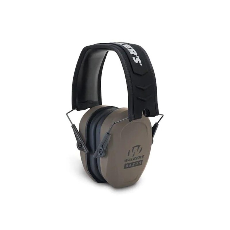 Walker's Razor Slim Passive Earmuff - Ultra Low-Profile Earcups -