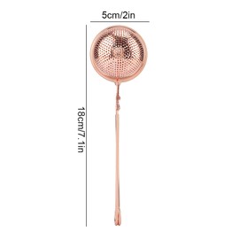 Cunyuer Snap Ball Tea Strainer, Snap Tea Ball Infuser, Rose Gold Stainless Steel Snap Ball Infuser for Loose Leaf Tea