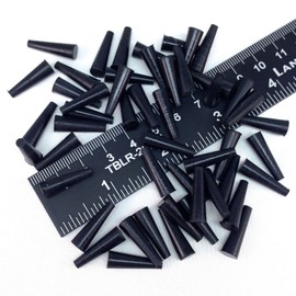 High Temp Masking Supply .125" x .250" STP102 Silicone Rubber Plugs - 50 Pack - Tapered Stoppers for Powder Coating, Painting, Ceramic Coating, Sealing Holes - Non-Toxic, Flexible, Reusable