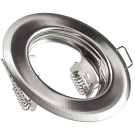 Decken-Einbaustrahler ''SR80'' chrom-matt, starr, Ø80mm, für 50mm Lampen