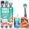 SMILE SAVER 360° Deep Clean 3-Sided Toothbrush 3PK + Toothpaste