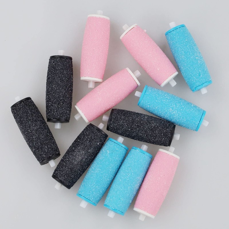 [Pack of 12] Extra Coarse Mineral Replacement Rollers for Scholl