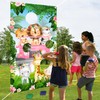 Safari Animals Toss Games Banner with Bean Bags, Jungle Animal