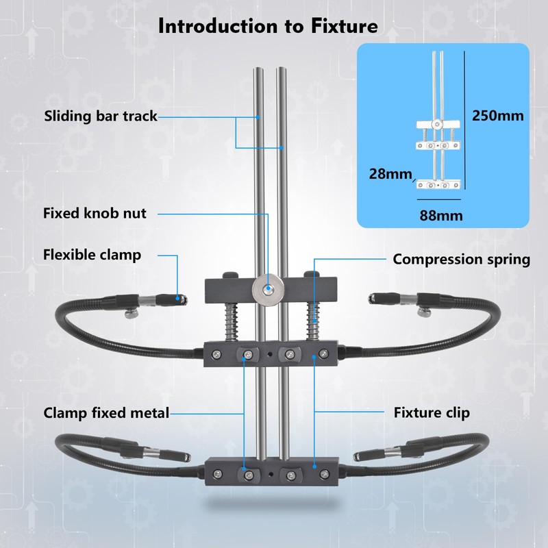 Helping Hands Soldering,HANDSKIT Soldering Helping Hands Stand Holder Adjustable PCB