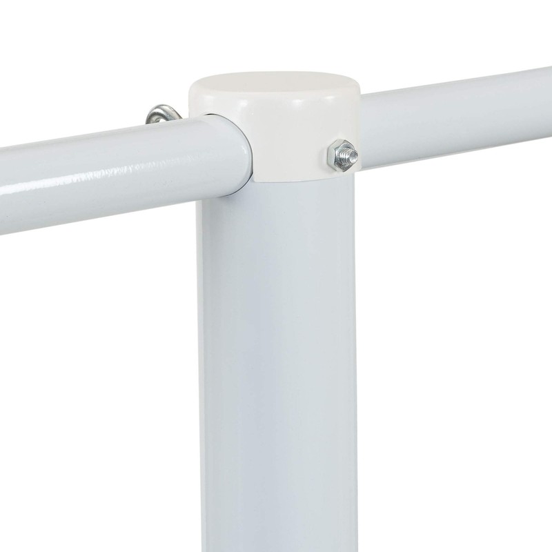 Household Essentials Mega Outdoor Clothesline Single T-Post, White