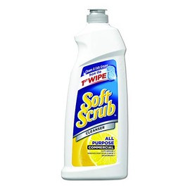 Soft Scrub Lemon Cleanser, Non-Bleach, 36oz Bottle, 6/Carton