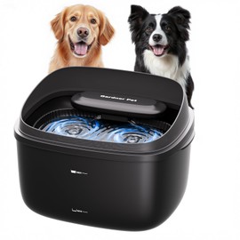 Gardner Pet Water Fountain for Cats and Dogs, 8L/2.1Gal Large Capacity Automatic Dog Water Bowl Dispenser with Vortex Circulation, Maifan Stone Filter, Splash-Proof, Quiet Cat & Dog Water Bowl