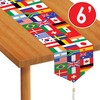 Printed International Flag Table Runner Party Accessory (1 count) (1/Pkg)
