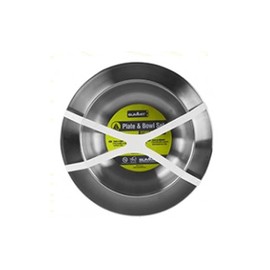 Summit Stainless Steel Plate & Bowl 2 Piece Set For Camping Outdoor Hiking Kitchen