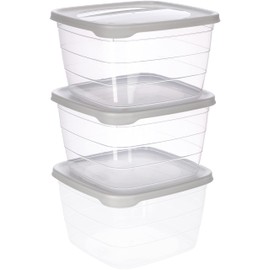 KOTARBAU® 3-Piece Set Food Storage Container with Lid 165 x 165 mm