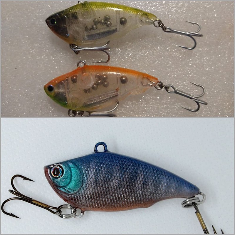 wLure 10 Blank Lipless Fishing Lure Bodies 2 1/4 Inch