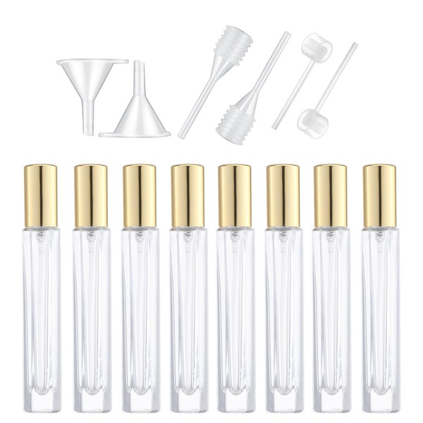 EGALLOP 10ml Mini Empty Perfume Atomizer Six Diamond Shaped Fillable