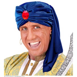 Turban With Gem Accessory for Arab Middle East Indian Fancy Dress