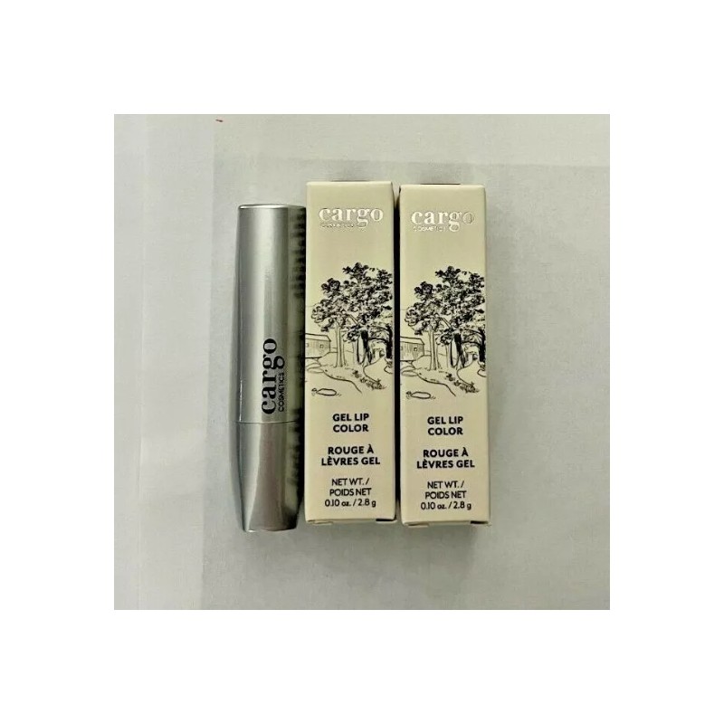 LOT OF 2 CARGO GEL LIP COLOR GLC-01 BARBADOS 0.10oz