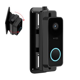 Horizontal Wedge Mount for Wyze Video Doorbell V2/ Pro, Adjustable Mounting Holder Accessories for Apartment Home Office with Better Viewing-No Drill