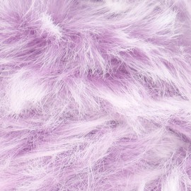 Estako Fur 100% Polyester Soft Super Chunky Fluffy Faux Fur Knitting and Crocheting Yarn 3.52 oz (100gr) 71 yds (65 m) (40684 - Lilac)
