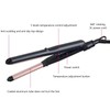 Hair Straightener Black Ergonomic Handle Ceramic Coating Electric Curling Iron