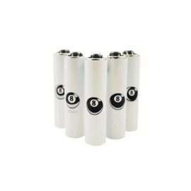 CLIPPER REFILLABLE METAL LIGHTER 8 BALL 6 PACK / 30 PACK (FREE SHIPPING) - 6 PACK