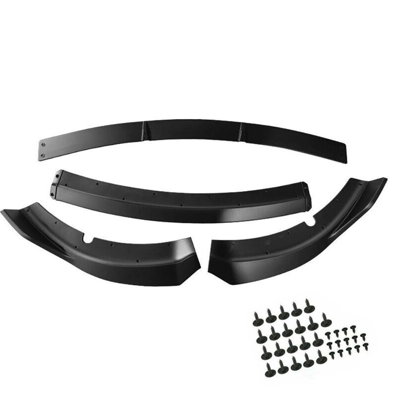 MUTUSAISI Matte Black Front Bumper Lower Lip Splitter Kit Compatible