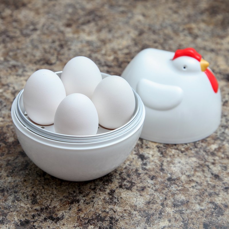 Home-X Microwave Chicken Design Egg Boiler