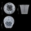 Wensmy 10Pcs Clear Orchid Pots with Holes Planter Nursery Pots