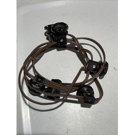 ZING EAR 6 LIGHT ~E12 CANDELABRA HARNESS STRING SET  WITH BAKELITE RINGS