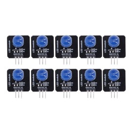 10Pcs LED Module 10mm 3.3V‑5V Decorative Light Board Chip Bulb for Home Decoration MRB050E Blue