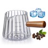 6OZ Espresso Cups Glass, JJOO Espresso Shot Cup With V-Shaped