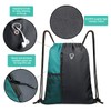 BeeGreen Maroon Sports Backpack - Heavy-Duty Drawstring Bag with Ventilated