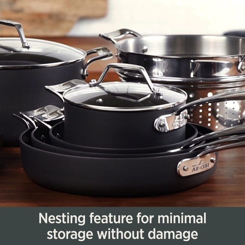 All Clad Essentials Nonstick Cookware Glass Lid, 12 inch