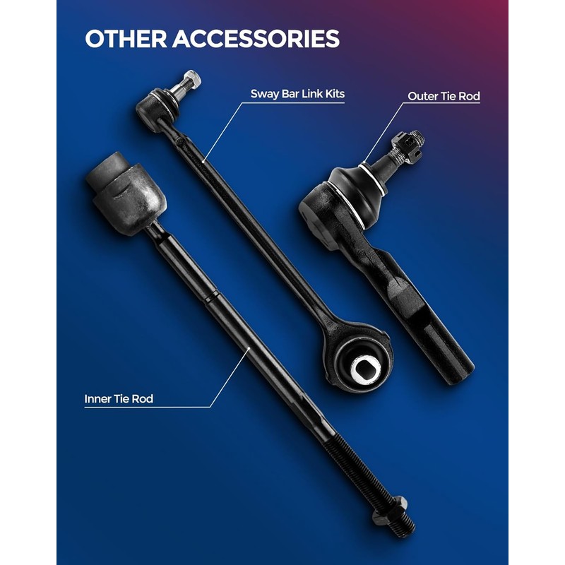 TRQ Front Left Lower Control Arm with Ball Joint Drivers