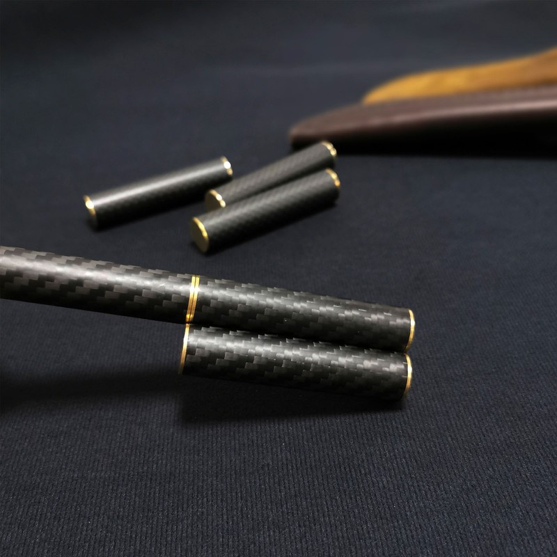 Stress Relief Magnetic Pen Adult Portable Office Brass Carbon Fiber