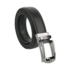Police Mens Genuine Leather Belt with Automatic Buckle Shortenable Black 95 3.2cm 115 (Taglia 48-52), black 95 3.2cm, 115 (Taglia 48-52)