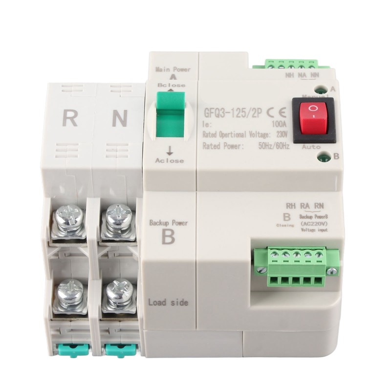 Dual Power Automatic Transfer Switch 2P Fast Switching PC AC