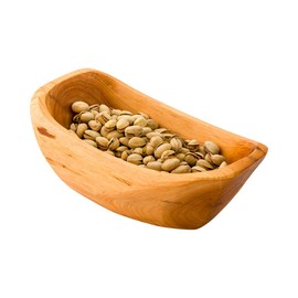 Restaurantware Nature Tek 9.75 x 5 x 3.5 Inch Fruit Bowl 1 Handmade Oblong Bowl - Oval Shape Shatterproof Natural Wood Fruit Salad Bowl Lightweight For Bread And Vegatables