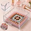 Clear Scalloped Acrylic Tray with Insert, Multi-Functional Acrylic Trays for