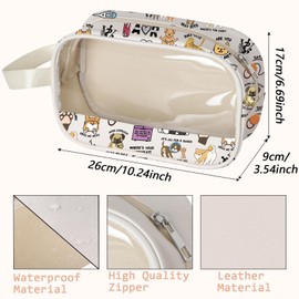 Vet Tech Make-up-Tasche mit Reißverschluss, transparent, Tierarzt, Geschenk, Tierarzt, Abschluss für Tierliebhaber, Animal Cbag EU, Multifunktional: