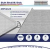 Windscreen4less 12' x 12' x 17' Sun Shade Sail Triangle