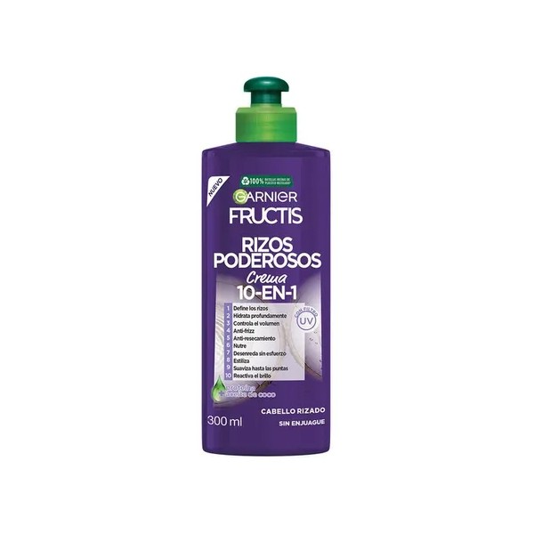 Crema Para Peinar Garnier Fructis Rizos Poderosos 300ml