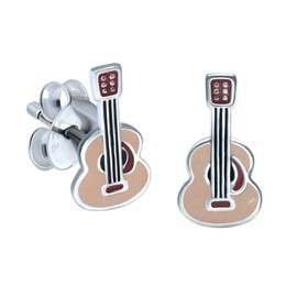 Acoustic Guitar Earrings - Sterling Silver Gift
