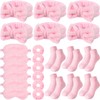 Shyyween 30 Pieces Spa Sleepover Party Supplies 6 Pink Bow