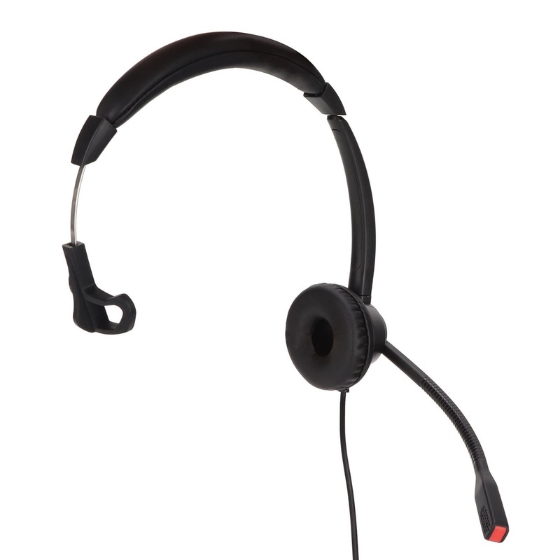 Telephone Headset Speaker Volume Adjustment Microphone Mute Monaural RJ9 Business